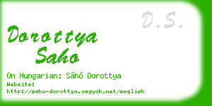dorottya saho business card